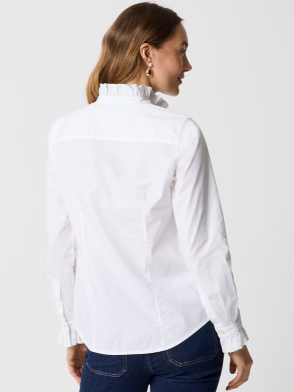 NWT J Crew Ruffly Button Up Top - Picture 3 of 7